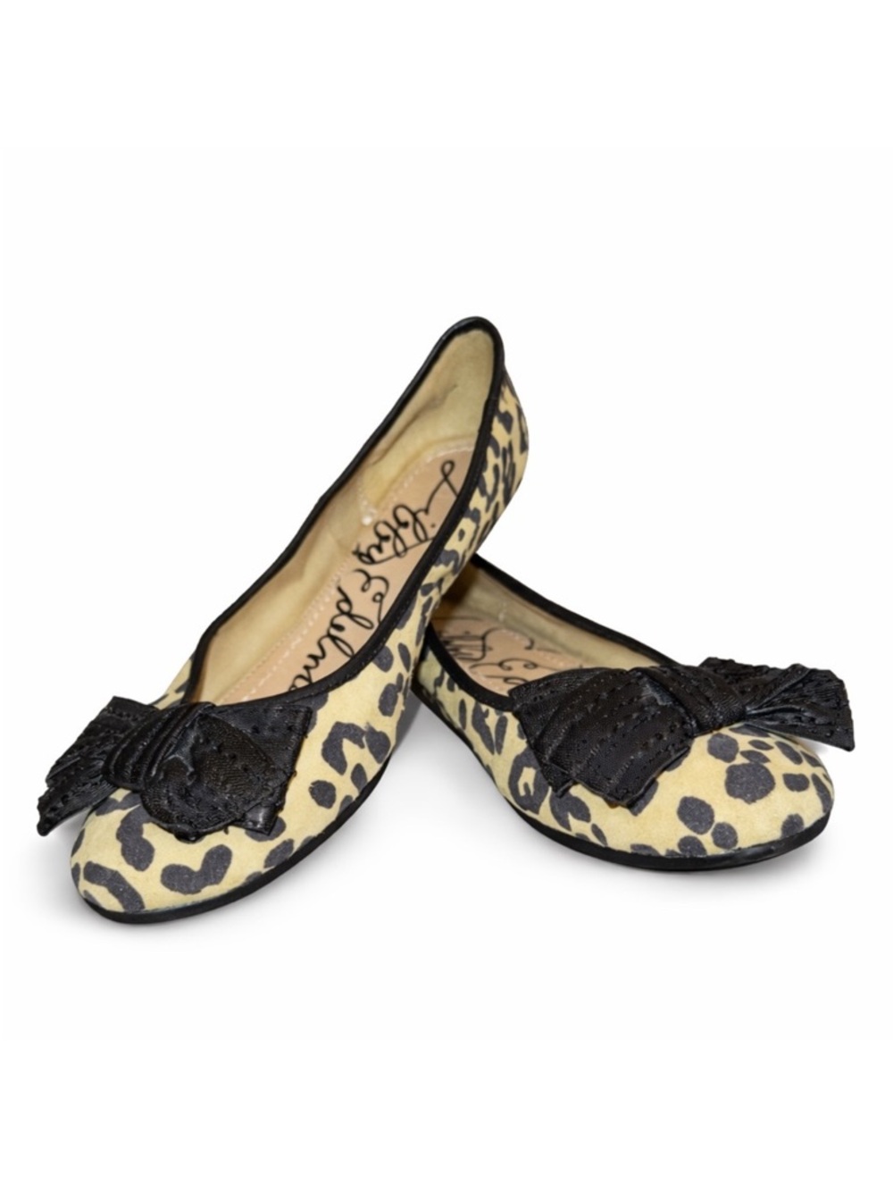 Libby Edelman Cheetah Print
Round Toe Ballet Flat with Bow, sz 7.5